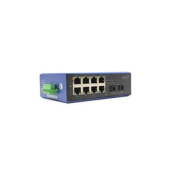 DIGITUS Industrieller 8 +2-Port Gigabit  Ethernet Switch