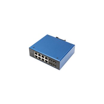 DIGITUS Industrieller 8 + 4-Port Gigabit  Ethernet Switch