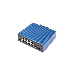 DIGITUS Industrieller 8+2-Port L2 managed Gigabit...