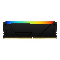 Kingston FURY Beast RGB - DDR4 - Modul - 32 GB - DIMM 288-PIN - 3200 MHz / PC4-25600 - CL16 - 1.35 V - ungepuffert - non-ECC - Schwarz