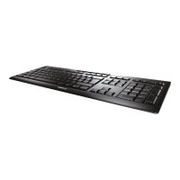 CHERRY STREAM KEYBOARD WIRELESS - Tastatur - kabellos - 2.4 GHz - QWERTY - GB - Tastenschalter: CHERRY SX - Schwarz