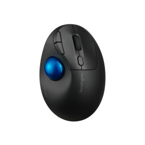 Kensington Pro Fit Ergo TB450 - Trackball - ergonomisch - optisch - 7 Tasten - kabellos - 2.4 GHz, Bluetooth - kabelloser Empfänger (USB)