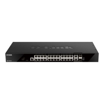 D-Link DGS 1520-28 - Switch - L3 - Smart - 24 x 10/100/1000 + 2 x Gigabit SFP + 2 x 10 Gigabit SFP+