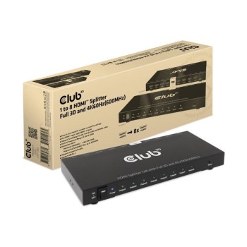 Club 3D CSV-1383 - Video-/Audio-Splitter - 8 x HDMI