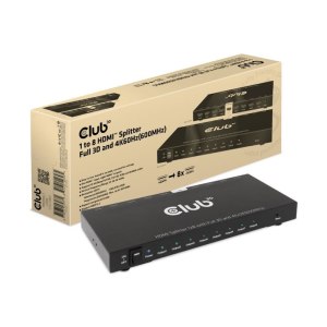 Club 3D CSV-1383 - Video-/Audio-Splitter - 8 x HDMI