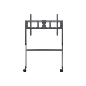 ViewSonic VB-STND-009 - Wagen - für interaktives Flachfeld- / LCD-Display - schmaler Wagen - Stahl, polyurethane (PU) wheels - Bildschirmgröße: 165.1-266.7 cm (65"-105") - Montageschnittstelle: bis zu 1000 x 600 mm