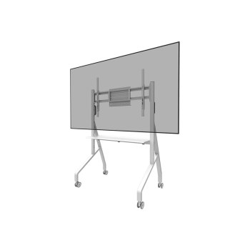 Neomounts Move Go FL50-525WH1 - Wagen - für Flachbildschirm - verriegelbar - Stahl - weiß - Bildschirmgröße: 139.7-218.4 cm (55"-86")