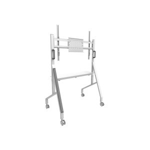 Neomounts Move Go FL50-525WH1 - trolley - for flat screens - lockable - steel - white - screen size: 139.7-218.4 cm (55"-86")