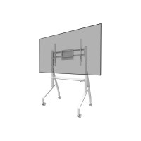 Neomounts Move Go FL50-525WH1 - Wagen - für Flachbildschirm - verriegelbar - Stahl - weiß - Bildschirmgröße: 139.7-218.4 cm (55"-86")