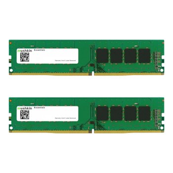 Mushkin Essentials - DDR4 - kit - 64 GB: 2 x 32 GB - DIMM 288-PIN - 3200 MHz / PC4-25600 - CL22 - 1.2 V - ungepuffert - non-ECC