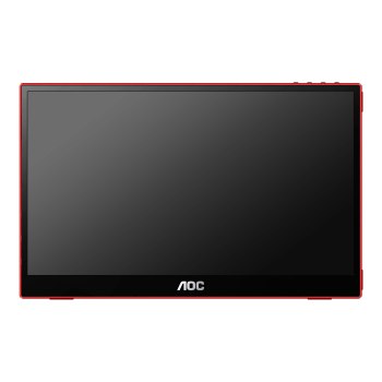 AOC Gaming 16G3 - LED-Monitor - 39.5 cm (15.6") - tragbar - 1920 x 1080 Full HD (1080p) @ 144 Hz - IPS - 250 cd/m² - 1000:1 - 4 ms - HDMI, Micro HDMI, USB-C - Lautsprecher - Schwarz, Rot