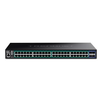 TRENDnet TPE-3524S - Switch - 52 Ports, Web - L2+ - Smart - 48 x 10/100/1000 (PoE+)