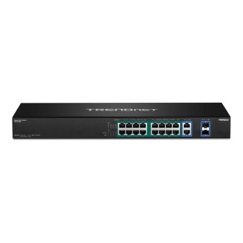 TRENDnet TPE TG182F - Switch - 16 x 10/100/1000 (PoE+)