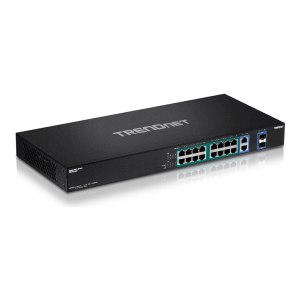 TRENDnet TPE TG182F - Switch - 16 x 10/100/1000 (PoE+)