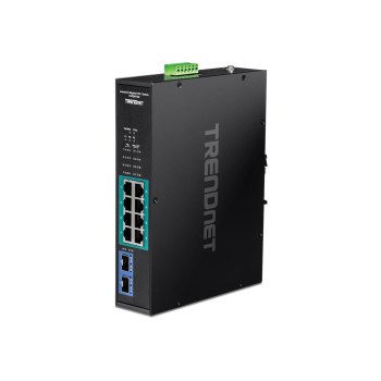 TRENDnet TI-PGM102 - Switch - industrial - 8 x 10/100/1000 (PoE+)