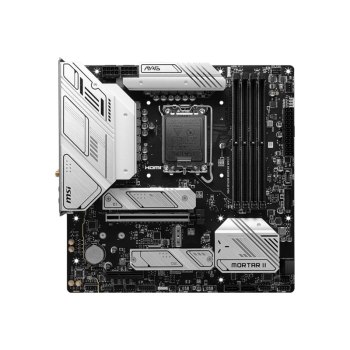 MSI MAG B760M MORTAR WIFI II - Motherboard - micro ATX - LGA1700-Sockel - B760 Chipsatz - USB 3.2 Gen 1, USB 3.2 Gen 2, USB-C 3.2 Gen2, USB-C 3.2 Gen 2x2 - 2.5 Gigabit LAN, Bluetooth, Wi-Fi - Onboard-Grafik (CPU erforderlich)