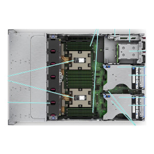 HPE ProLiant DL385 Gen11 - Server - Rack-Montage - 2U - zweiweg - 1 x EPYC 9124 / 3 GHz - RAM 32 GB - SATA/SAS/NVMe - Hot-Swap 6.4 cm (2.5")