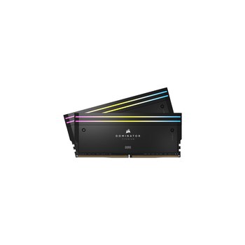 CORSAIR Dominator Titanium RGB - DDR5 - Kit - 96 GB: 2 x 48 GB - DIMM 288-PIN - 6600 MHz - CL32 - 1.4 V - ungepuffert - Schwarz