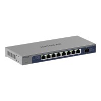 Netgear GS108X - Switch - unmanaged - 8 x 10/100/1000 + 1 x 10 Gb Ethernet SFP+ (Uplink)