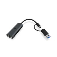 ICY BOX Adapter USB3.2 Gen1 Type-A Type-C 2.5GB Ethernet LAN retail - Ethernet