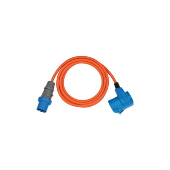 Brennenstuhl 1167650503 Strom Verlängerungskabel Orange Blau 3 m - Verlängerungskabel