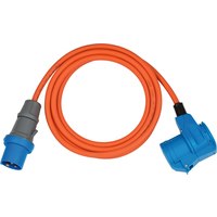 Brennenstuhl 1167650503 Strom Verlängerungskabel Orange Blau 3 m - Verlängerungskabel