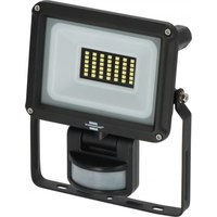 Brennenstuhl LED Strahler JARO 3060 P (LED Fluter zur Wandmontage für außen IP65, 20W, 2300lm, 6500K, mit Bewegungsmelder). Produktfarbe: Schwarz, Internationale Schutzart (IP-Code): IP65, Gehäusematerial: Metall. Gesamtleistung: 20 W, Lampentechnologie: