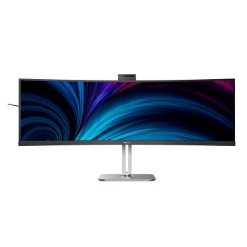 Philips 49B2U5900CH - 5000 Series - LED-Monitor - gebogen - USB - 124.5 cm (49") (48.8" sichtbar) - 5120 x 1440 Dual Quad HD @ 75 Hz - VA - 400 cd/m² - 3000:1 - DisplayHDR 400 - 4 ms - 2xHDMI, DisplayPort, USB-C - Lautsprecher - Schwarz