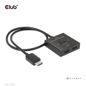 Club 3D CSV-1384 2-Port KVM Switch - HDMI Video Input