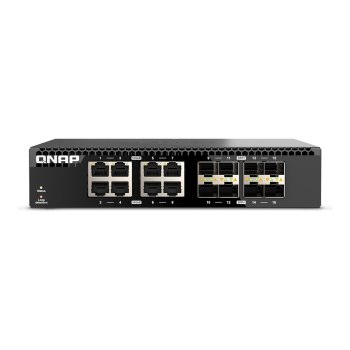 QNAP QSW-3216R-8S8T - Switch - 8 x 100/1000/2.5G/5G/10GBase-T + 8 x 10Gb Ethernet SFP+