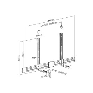 Equip Wandhalterung für Audio/Video Geräte max.15kg sw