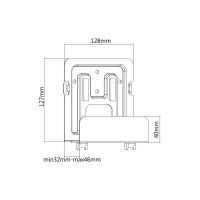 Equip Wandhalterung für Audio/Video Geräte faltbar max.1kg