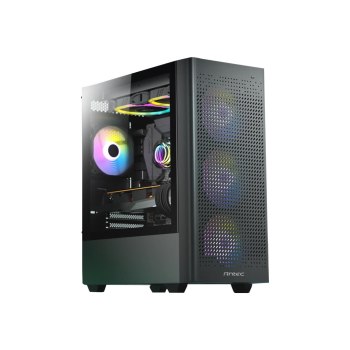 Antec NX Series NX500M - Mid tower - ATX - Seitenteil mit Fenster (gehärtetes Glas) - keine Spannungsversorgung - USB/Audio