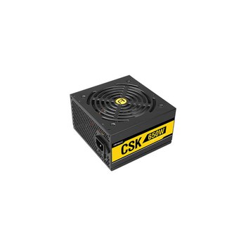 Antec CSK650. Gesamtleistung: 650 W, AC Eingangsspannung: 100 - 240 V, AC Eingangsfrequenz: 50/60 Hz. Motherboard Anschlussstecker: 20+4 pin ATX, Stromkabellänge Motherboard: 55 cm, SATA-Netzkabellänge: 500,650,800,950 mm. Zweck: PC, Stromversorgungseinhe