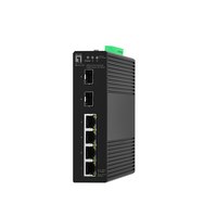 LevelOne Switch 6x GE IGS-2106 2xSFP 4xRJ45 nero