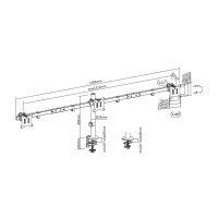 Equip Tischhalterung 17"-32"/2TFT je 7kg 360°