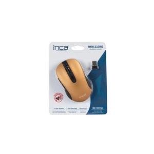 INCA Maus IWM-233RG SILENT WIRELESS MAUS Gold,1600DPI,2,4GHz