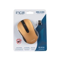 Cian Technology GmbH IWM-233RG - Ambidestro - Ottico - RF Wireless - 1600 DPI - Nero - Oro