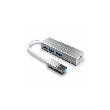 Cian Technology GmbH Adattatore IUSB-03T Tipo-A> 3xUSB-A 1xRJ45 1000mbps - Adattatore