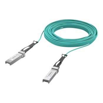 Ubiquiti 10GBase-AOC direct attach cable - SFP+ zu SFP+ - 20 m - 3 mm - Glasfaser - Active Optical Cable (AOC)