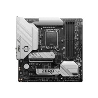 MSI B760M PROJECT ZERO - Motherboard - micro ATX - LGA1700-Sockel - B760 Chipsatz - USB 3.2 Gen 1, USB 3.2 Gen 2, USB-C 3.2 Gen2, USB-C 3.2 Gen 2x2 - 2.5 Gigabit LAN, Bluetooth, Wi-Fi - Onboard-Grafik (CPU erforderlich)