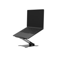 Neomounts Aufstellung - faltbar - für Notebook - Aluminium - Schwarz - Bildschirmgröße: 27.9-38.1 cm (11"-15")