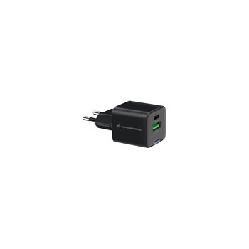 Conceptronic Ladegerät 2Port 20W 1xUSB-C 1xUSB-A Desk PD sw