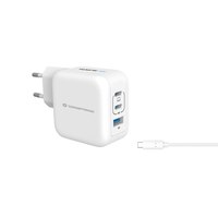 Conceptronic 3-port 67W charger 2xUSB-C 1xUSB-A+3-in-1 white