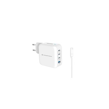 Conceptronic Ladegerät 4Port 100W 3xUSB-C 1xUSB-A+3-in-1 ws