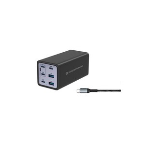 Conceptronic Ladegerät 4Port 200W 4xUSB-C...