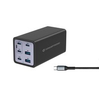 Conceptronic Ladegerät 4Port 200W 4xUSB-C 2xUSB-A+3-in-1 sw