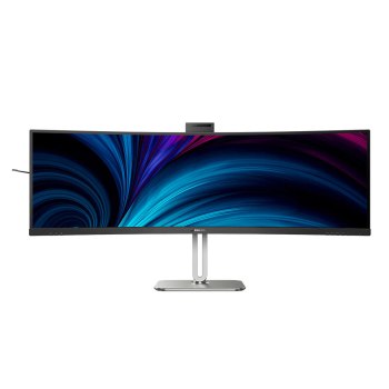 Philips 49B2U6900CH - 6000 Series - LED-Monitor - gebogen - USB - 124.5 cm (49") (48.8" sichtbar) - 5120 x 1440 Dual Quad HD @ 75 Hz - VA - 450 cd/m² - 3000:1 - DisplayHDR 400 - 4 ms - 2xHDMI, DisplayPort, 2xUSB-C - Lautsprecher - Textile Black