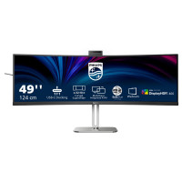 Philips 49B2U6900CH - 6000 Series - LED-Monitor - gebogen - USB - 124.5 cm (49") (48.8" sichtbar) - 5120 x 1440 Dual Quad HD @ 75 Hz - VA - 450 cd/m² - 3000:1 - DisplayHDR 400 - 4 ms - 2xHDMI, DisplayPort, 2xUSB-C - Lautsprecher - Textile Black