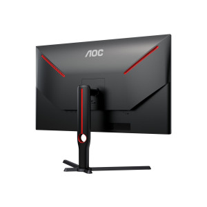 AOC Gaming U32G3X/BK - LED-Monitor - Gaming - 81.3 cm (32") (31.5" sichtbar) - 3840 x 2160 4K UHD (2160p) @ 144 Hz - IPS - 1000:1 - 1 ms - 2xHDMI, 2xDisplayPort - Lautsprecher - Schwarz, Rot